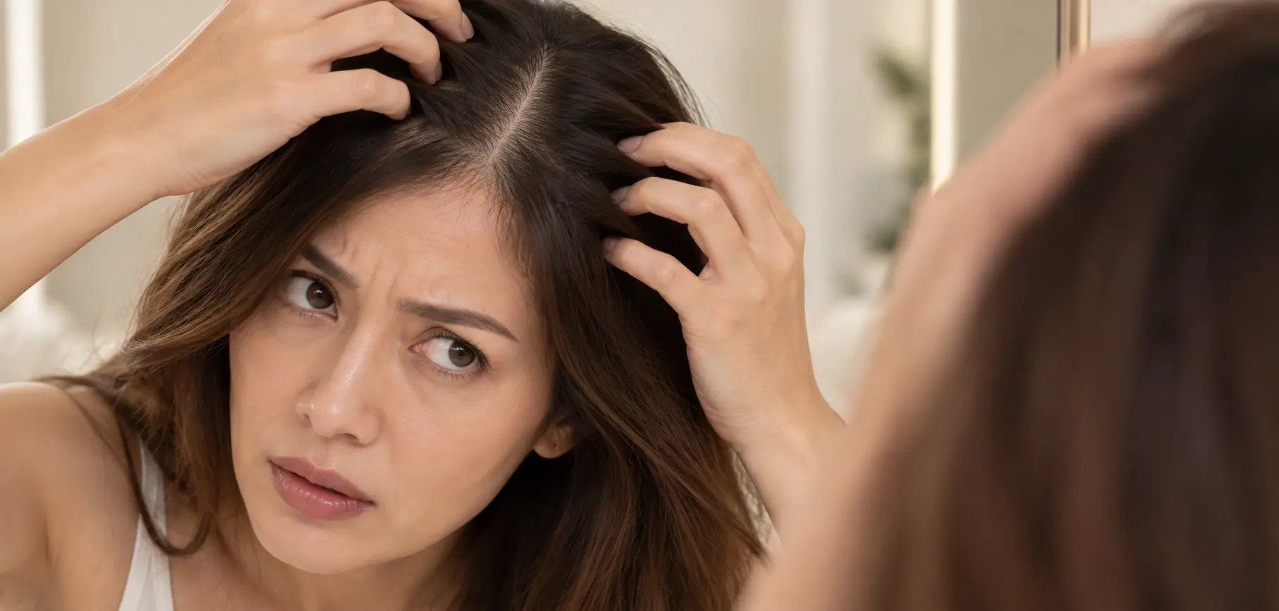 Scalp cleansing step during Hair & Scalp Therapy